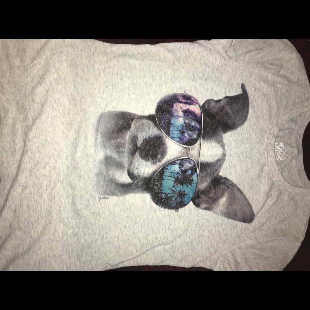 Gray Justice Dog Shirt